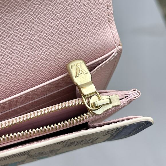 Louis Vuitton Damier Azur Summer Trunk Portefeuille Sarah Long Wallet - Picture 16 of 16